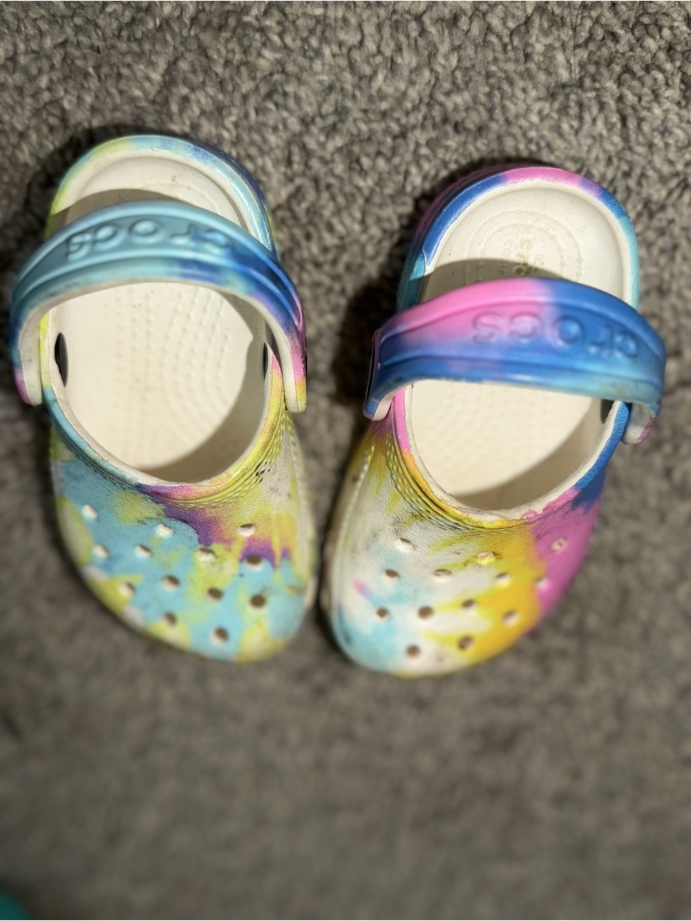 Crocs Kids Tie-Dye Clog Sandals - Multicolor